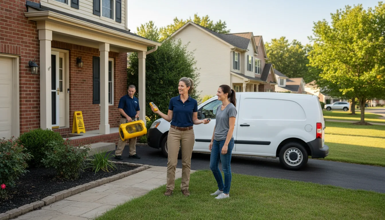 Residential water damage restoration in Ronks, PA